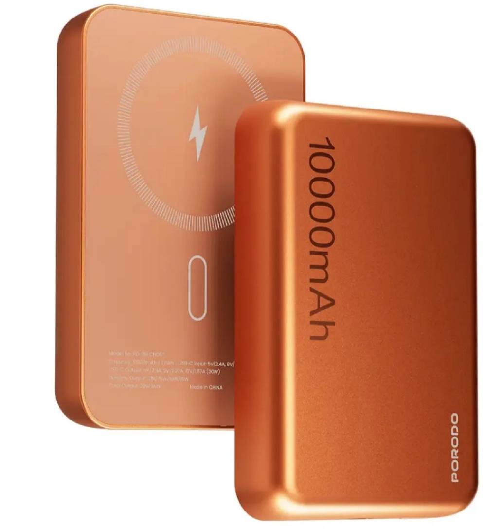 پاوربانک مگ‌سیف پورودو PORODO ORANZO ظرفیت 10000mAh